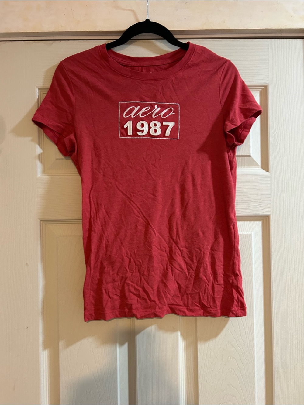 Aeropostale Classic Crew Red Graphic Tee